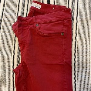 Ann Taylor Loft Red Pant Size 2